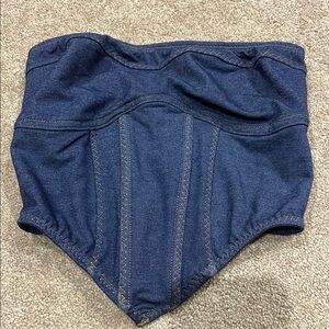 Denim Corset Top